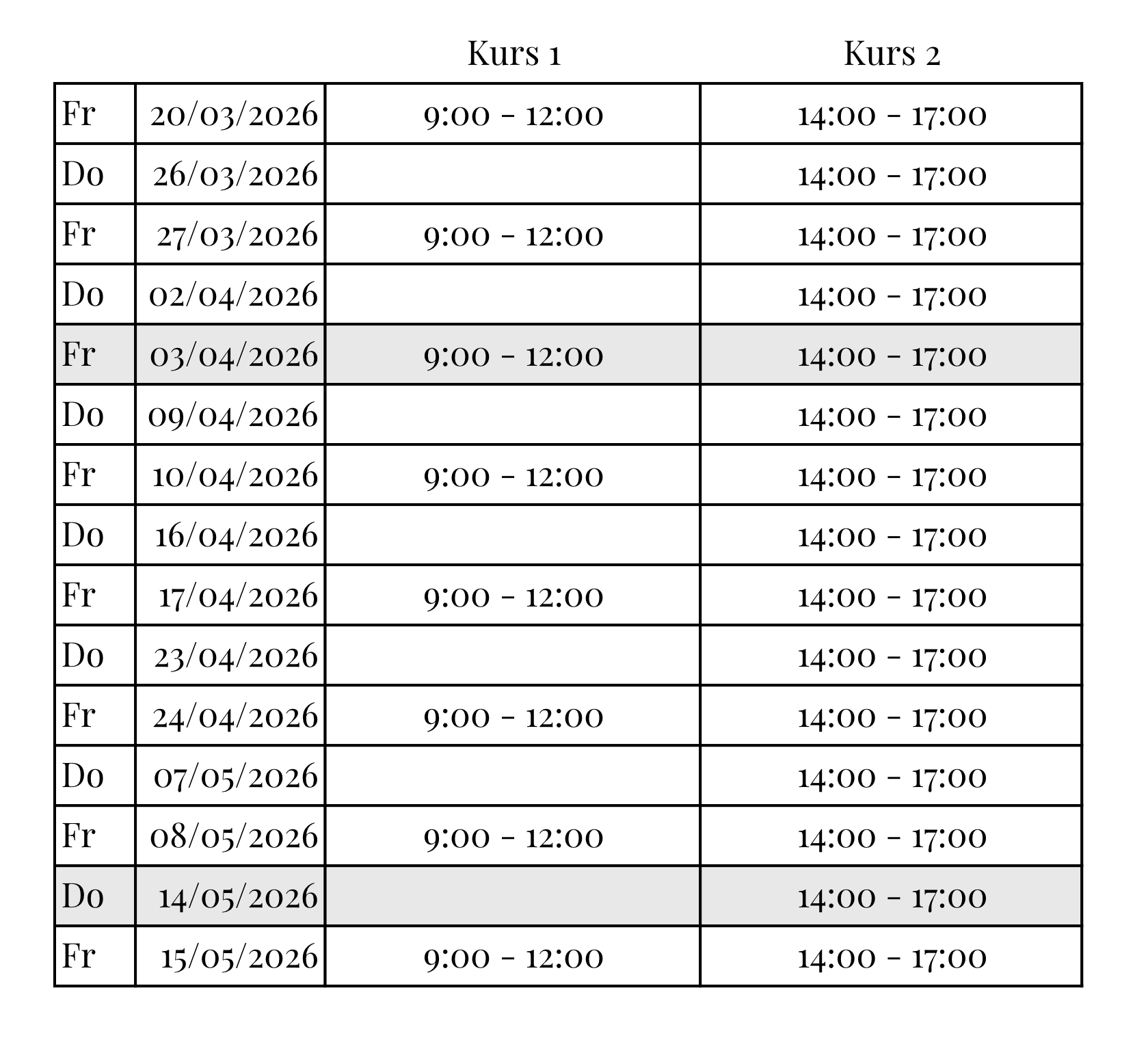 Kursdaten_maerzaprilmai